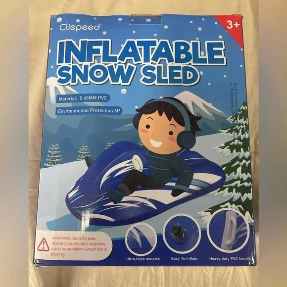 Clispeed Other - ❄️”Clispeed” NWT Inflatable Snow Sled Brand New in Box Never Opened🛷